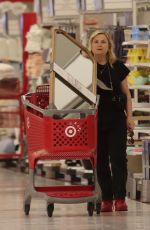 AMY POEHLER Shopping at Target in Los Angeles 04/10/2022