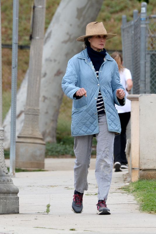 ANDIE MACDOWELL Out and About in Los Angeles 04/07/2022