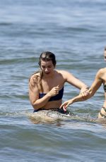 ANNALYNNE and RACHEL MCCORD in Bikinis at a Beach in Los Angeles 04/26/2022