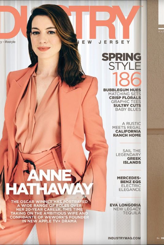 ANNE HATHAWAY in Industry Magazine New Jersey, March/April 2022