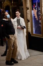 ANNE HATHAWAY on the Set of She Came To Me in New York 04/26/2022
