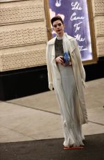 ANNE HATHAWAY on the Set of She Came To Me in New York 04/26/2022