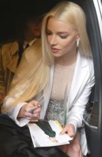 ANYA TAYLOR-JOY Out for Dinner in London 04/05/2022