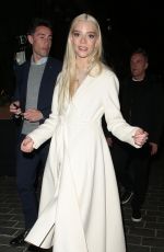 ANYA TAYLOR-JOY Out for Dinner in London 04/05/2022