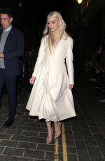 ANYA TAYLOR-JOY Out for Dinner in London 04/05/2022