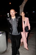 ASHLEE SIMPSON and Evan Ross Arrives at Jessica Alba