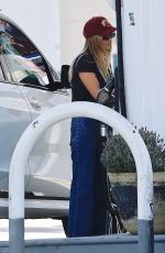 ASHLEE SIMPSON at a Gas Station in Studio City 04/29/2022