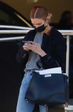 ASHLEE SIMPSON Dropping Her Car off at BMW Dealer in Los Angeles 04/05/2022