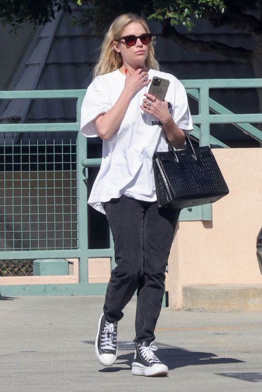ASHLEY BENSON Out and About in Beverly Hills 04/15/2022