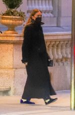 ASHLEY OLSEN Out for Dinner in New York 04/05/2022