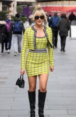 ASHLEY ROBERTS Arrives at Heart Radio in London 04/07/2022
