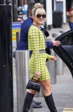 ASHLEY ROBERTS Arrives at Heart Radio in London 04/07/2022