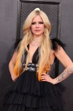 AVRIL LAVIGNE at 64th Annual Grammy Awards in Las Vegas 04/03/2022