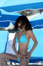 BAI LING in a Blue Bikini at Sunny Isles Beach 04/17/2022