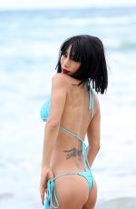 BAI LING in a Blue Bikini at Sunny Isles Beach 04/17/2022