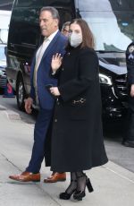 BEANIE FELDSTEIN Arrives at Late Show with Stephen Colbert in New York 04/11/2022