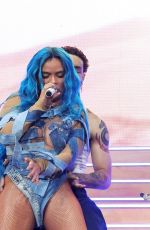 BECKY and KAROL G Performs at 2022 Coachella Valley Music And Arts Festival 04/17/2022