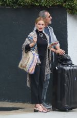 BELINDA CARLISLE Waiting for Her Ride in West Hollywood 04/02/2022