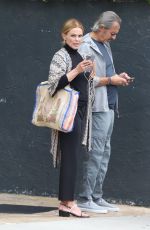 BELINDA CARLISLE Waiting for Her Ride in West Hollywood 04/02/2022