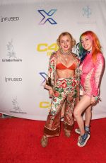 BELLA and DANI THORNE Hosts Aalien Invasion Themed Party in Coachella Valley 04/15/2022