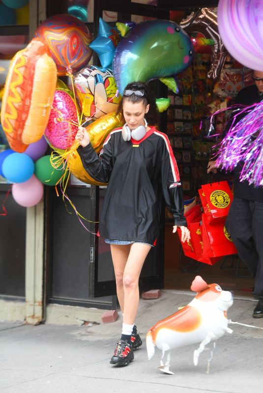 BELLA HADID and Marc Kalma at Balloon Saloon in New York 04/23/2022