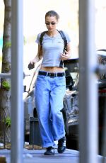 BELLA HADID Out and About in New York 04/24/2022