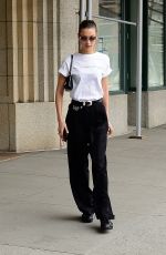 BELLA HADID Out and About in New York 04/25/2022