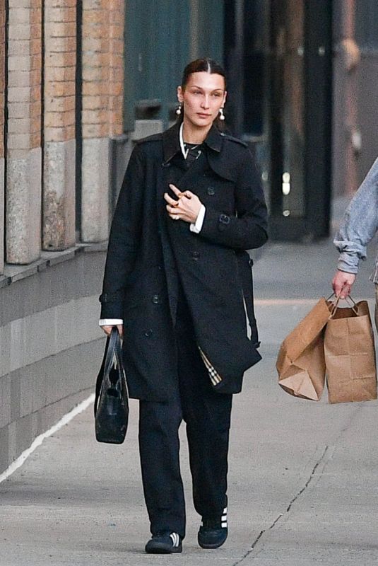 BELLA HADID Out to Dinner with Friends in New York 04/10/2022