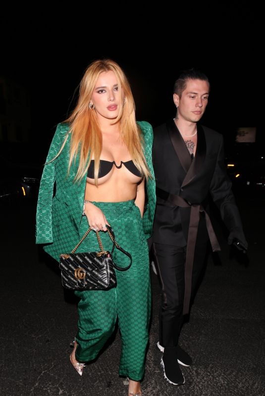 BELLA THORNE Arrives at Mike Dean and Jeff Bhasker