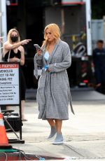 BELLA THORNE Arrivesa on a Movie Set in Los Angeles 04/19/2022