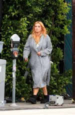 BELLA THORNE Arrivesa on a Movie Set in Los Angeles 04/19/2022