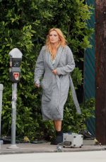 BELLA THORNE Arrivesa on a Movie Set in Los Angeles 04/19/2022