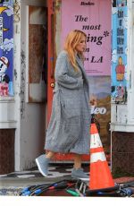 BELLA THORNE Arrivesa on a Movie Set in Los Angeles 04/19/2022