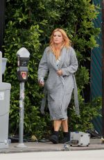 BELLA THORNE Arrivesa on a Movie Set in Los Angeles 04/19/2022