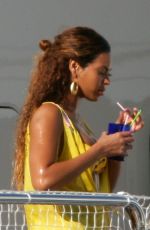 BEYONCE in a Yellow Bikini at a Yacht in Monaco 05/15/2007