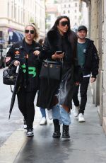 BIANCA and BRIDGETT ROCCISANO Out Shopping in Milan 04/26/2022