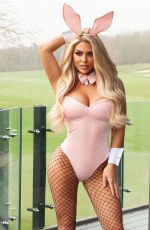 BIANCA GASCOIGNE as a Pink Bunny at Easter Themed Photoshoot 04/12/2022