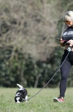 BIANCA GASCOIGNE Out with Her Dog in Essex 04/24/2022