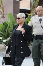 BLAC CHYNA Leaves Court in Los Angeles 04/20/2022