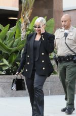 BLAC CHYNA Leaves Court in Los Angeles 04/20/2022