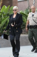 BLAC CHYNA Leaves Court in Los Angeles 04/20/2022