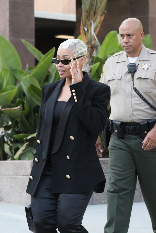 BLAC CHYNA Leaves Court in Los Angeles 04/20/2022