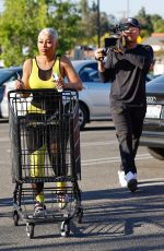 BLAC CHYNA on the Set of The Real Blac Chyna Shopping with Her Mom in Woodland Hills 04/13/2022