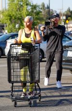 BLAC CHYNA on the Set of The Real Blac Chyna Shopping with Her Mom in Woodland Hills 04/13/2022