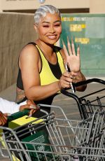 BLAC CHYNA on the Set of The Real Blac Chyna Shopping with Her Mom in Woodland Hills 04/13/2022