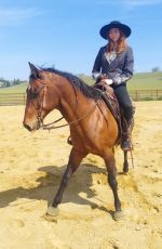 BLANCA BLANCO at Horseback Riding Lessons in Los Angeles 04/02/2022
