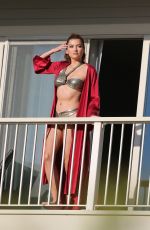 BLANCA BLANCO with a New Mystery Man on Her Hotel Balcony in Washignton 04/29/2022