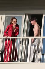 BLANCA BLANCO with a New Mystery Man on Her Hotel Balcony in Washignton 04/29/2022