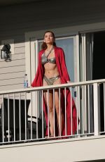 BLANCA BLANCO with a New Mystery Man on Her Hotel Balcony in Washignton 04/29/2022