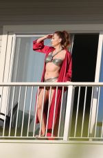 BLANCA BLANCO with a New Mystery Man on Her Hotel Balcony in Washignton 04/29/2022